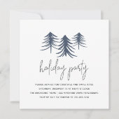 スケッチした松 |休日モダンパーティー 招待状 (正面)