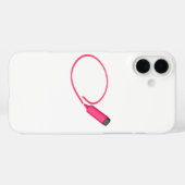 スケッチでピンクの蛍光ペンを持つ円 Case-Mate iPhoneケース (裏面 (横))