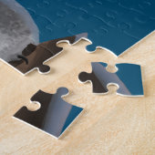 スケッチとフクロウが枝に座っている ジグソーパズル (側面)