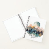 スケッチに最適なマウンテンデザインノートブック ノートブック (内部)