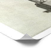 スケッチのエトルリア青銅she-wolf suc ポスター (角)