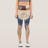 スケッチのシンプル本質、インスピレーションとしての翼 カプリレギンス (正面)