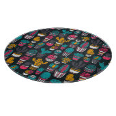 スケッチのスタイルパターンの手描きのサボテン カッティングボード (角)