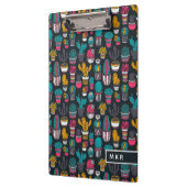 スケッチのスタイルパターンの手描きのサボテン クリップボード (左)