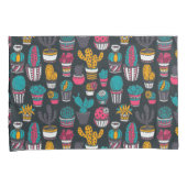 スケッチのスタイルパターンの手描きのサボテン 枕カバー (正面右)