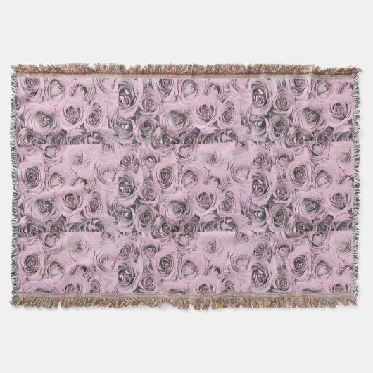 スケッチのピンクローズブランケット スローブランケット (正面)