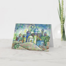 スケッチのベツレヘムのクリスマスカード シーズンカード