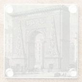 スケッチのポルテサンデニスモニュメント ガラスコースター (裏面)