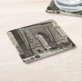 スケッチのポルテサンデニスモニュメント スクエアペーパーコースター (アングル)