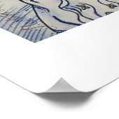 スケッチのマリー・アントワネットの青いインク ポスター (角)