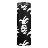 スケッチのヤシの木、パイナップル、モノクロパターン。 タンブラー (裏面)