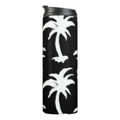 スケッチのヤシの木、パイナップル、モノクロパターン。 タンブラー (回転右)