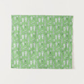 スケッチのワニパターン タペストリー (正面(横))