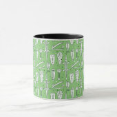 スケッチのワニパターン マグカップ (中央)