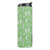 スケッチのワニパターン|モノグラム タンブラー (回転左)