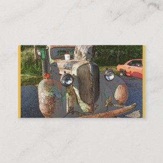 スケッチの名刺としてクラシックなトラック 名刺