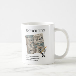 スケッチの寿命 コーヒーマグカップ
