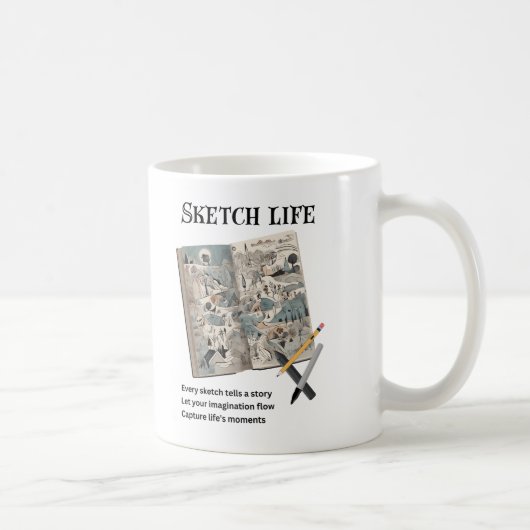 スケッチの寿命 コーヒーマグカップ (右)
