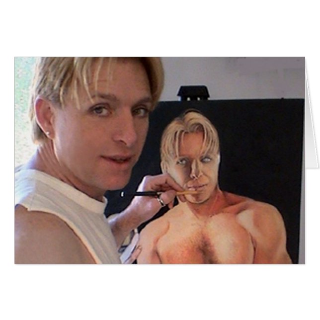 スケッチの自画像 (正面横)