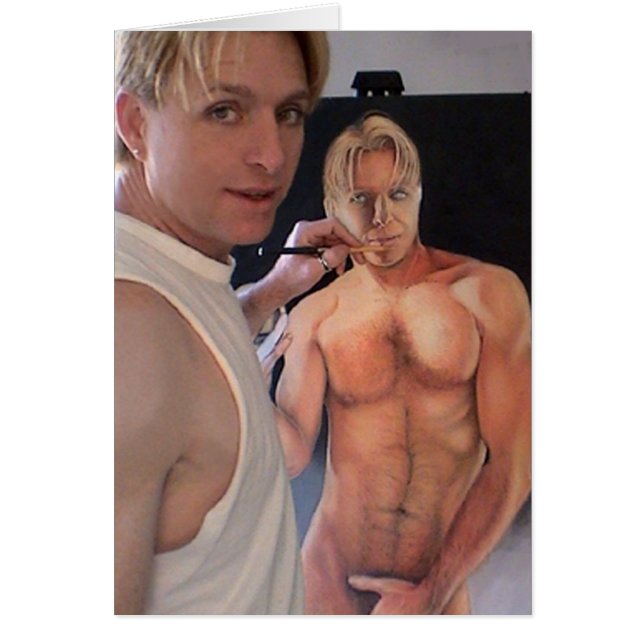 スケッチの自画像 (正面)