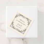 スケッチの花アイボリーロマン結婚ティック フェイバータグ (インサイチュ)