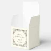 スケッチの花アイボリーロマン結婚ティック フェイバーボックス (オープン)