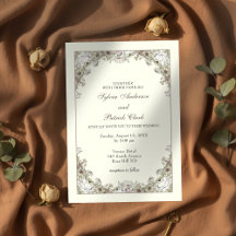 スケッチの花アイボリーロマン結婚ティック