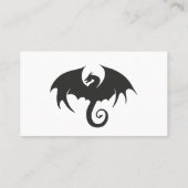 スケッチの黒龍シルエット 名刺 (裏面)