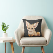 スケッチのFennec、砂漠のキツネ、漫画スタイル クッション (椅子)