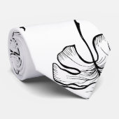 スケッチのmonsteraの葉 ネクタイ (ロール)