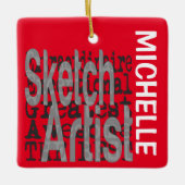 スケッチアーティストエクソナレアカスタム セラミックオーナメント (正面)