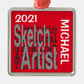 スケッチアーティストエクソナレアカスタム メタルオーナメント (正面)