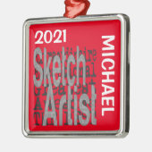 スケッチアーティストエクソナレアカスタム メタルオーナメント (左)