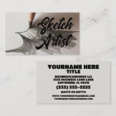 スケッチアーティスト 名刺 (正面/裏面)