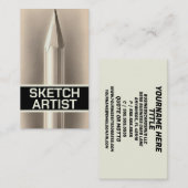 スケッチアーティスト 名刺 (正面/裏面)