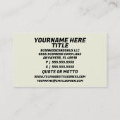 スケッチアーティスト 名刺 (裏面)