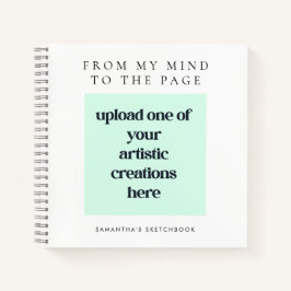 スケッチアートワークの追加アーティスト名ホワイトスケッチ ノートブック