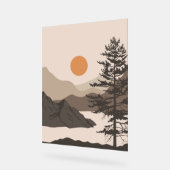 スケッチアート(抽象芸術シェイプ) アクリルサイン (傾斜)