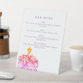 スケッチエレガントキンセアニラドレスバーメニュー 台座サイン (インサイチュ)