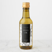 スケッチエレガント手作りオリーブ油ラベル ワインラベル (正面)