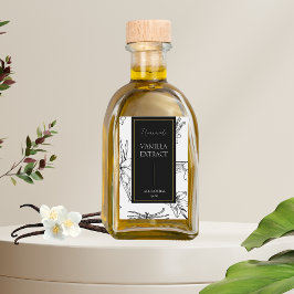 スケッチエレガント手作りバニラ抽出ラベル ワインラベル