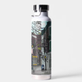 スケッチオブダウンタウンマディソンウィスコンシン ウォーターボトル (右面)