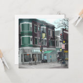 スケッチオブダウンタウンマディソンウィスコンシン カード (正面/裏面インサイチュ)