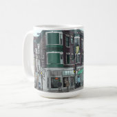 スケッチオブダウンタウンマディソンウィスコンシン コーヒーマグカップ (正面左)