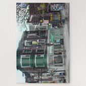 スケッチオブダウンタウンマディソンウィスコンシン ジグソーパズル (縦)