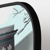 スケッチオブダウンタウンマディソンウィスコンシン ピックルボールラケット (左詳細)