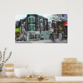 スケッチオブダウンタウンマディソンウィスコンシン ポスター (キッチン)