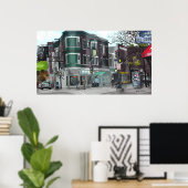 スケッチオブダウンタウンマディソンウィスコンシン ポスター (ホームオフィス)