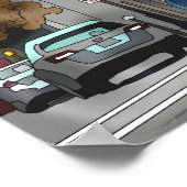 スケッチオブダウンタウンマディソンウィスコンシン ポスター (角)