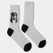 スケッチオーストラリア羊飼い ソックス (右)